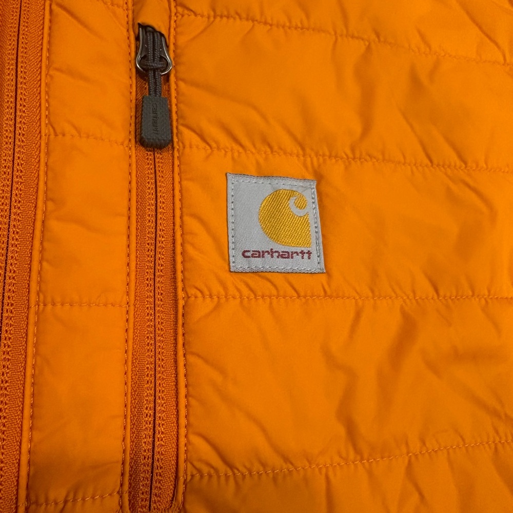 NWT Carhartt Rain Defender Insulated Vest Orange 3XL Relaxed Fit Workwear - Picture 5 of 14